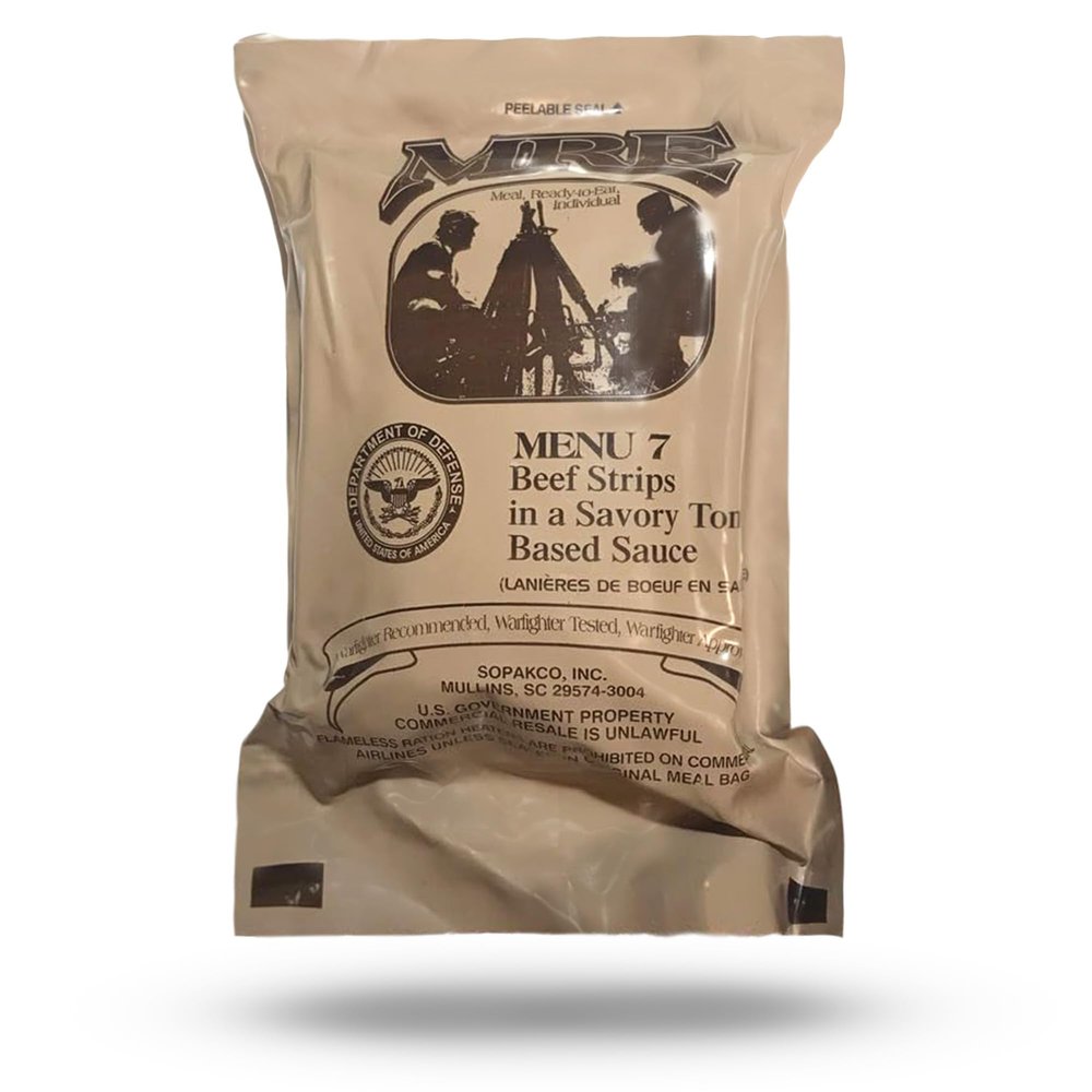Nutrient-Rich MRE - Beef Strips - Made in USA - Insp. 2024+