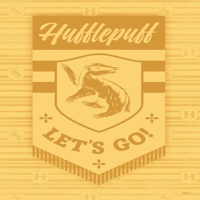 MIGHTYPRINT Harry Potter  Quidditch Hufflepuff House  Durable 17 x 24 Wall Art  NOT Made of Paper  Officially Licensed Collectible