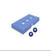 Ledge Lounger Outdoor Yard Washers Game (Sky Blue) view 1