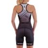 Synergy Women's Tri Suit Elite Sleeveless Racerback Trisuit (Smoke Black, X-Large) view 4
