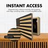 American Flag Hidden Gun Safe - Quick Access Hidden Gun Shelf - Concealment Shelf with Magnetic Lock - Wall Gun Safe for Secure Firearm Storage - Handcrafted In USA by Bellewood Designs (Carbon Gray) view 2