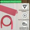 K66 Rubber Bumpers Replacement (Pack of 6) for 8ft Pool Table, Billiard Rail Cushions with 8 Corner Pocket Facings & 4 Side Pocket Facings view 3