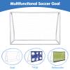 XMLYEC 182 * 120 * 80cm PVC Pipe Three-in-One with Target Cloth Football Goal,Soccer Goal Sets,3 in 1 Youth Soccer Goal with Target & Pump,Portable Folding Football Goal for Backyard Practice view 2