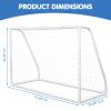 XMLYEC 182 * 120 * 80cm PVC Pipe Three-in-One with Target Cloth Football Goal,Soccer Goal Sets,3 in 1 Youth Soccer Goal with Target & Pump,Portable Folding Football Goal for Backyard Practice view 4