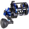 Burning Shark Fishing Reel Round Baitcasting Reel, Saltwater Inshore Surf Trolling Reel, Conventional Reel for Catfish, Musky, Bass, Pike -ECT15R, A:Size15- Right Hand- without Line Counter view 1