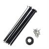 sunfedmiss 40PCS 13G J Bend Steel Spokes W/Nipples Wrench, 75~305mm Electric Bicycle E-Bike Wheel Tire Steel Spokes Bike Replacement Repair Parts Accessories (Black,240mm) view 1