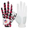FINGER TEN Golf Gloves Men 1 Pack with Ball Marker for Left Hand Right, Stylish Patterns & Breathable Design for Comfortable All-Weather Grip, Golf Glove Sizes S M ML L XL (Rose, Medium, Left) view 1