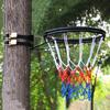 Katzowen Basketball Net All-Weather Basketball Nets with 2 Fixed Straps, Basketball Net Replacement Anti Whip Goal Net Basketball Hoop NetFits Standard Indoor Outdoor Rims (Color : Black) view 1
