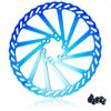 CNC Bike Disc Brake Rotor 160mm 180mm 203mmBicycle Disc Brake Rotor 160mm/180mm/203mm With Bolts For MTB Mountain BikeColorful/Gold (203mm-blue) view 3