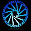 CNC Bike Disc Brake Rotor 160mm 180mm 203mmBicycle Disc Brake Rotor 160mm/180mm/203mm With Bolts For MTB Mountain BikeColorful/Gold (203mm-blue) view 4