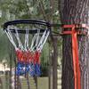 Katzowen Basketball Hoop 45CM Diameter Hanging Wall Mounted Goal Hoop Rim Net with 2 Strap for Tree, Backyard, Fence, Gym, Garage, Pool & Basketball Court (Color : Black) view 1