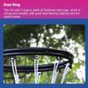 Katzowen Basketball Hoop Rim Net, Outdoor Hanging Basketball Goal with 2 Strap for Tree, Backyard, Fence, Gym, Garage, Pool & Basketball Court (Color : Black) view 2