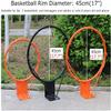 Katzowen Basketball Hoop with 2 Strap for Tree, Backyard, Fence, Gym, Garage, Pool & Basketball Court (Color : Black) view 4