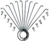 sunfedmiss 40PCS 13G J Bend Steel Spokes W/Nipples Wrench, 75~305mm Electric Bicycle E-Bike Wheel Tire Steel Spokes Bike Replacement Repair Parts Accessories (Silver,160mm) view 1