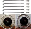 sunfedmiss 40PCS 13G J Bend Steel Spokes W/Nipples Wrench, 75~305mm Electric Bicycle E-Bike Wheel Tire Steel Spokes Bike Replacement Repair Parts Accessories (Silver,160mm) view 3