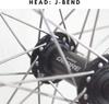 sunfedmiss 40PCS 13G J Bend Steel Spokes W/Nipples Wrench, 75~305mm Electric Bicycle E-Bike Wheel Tire Steel Spokes Bike Replacement Repair Parts Accessories (Silver,160mm) view 4