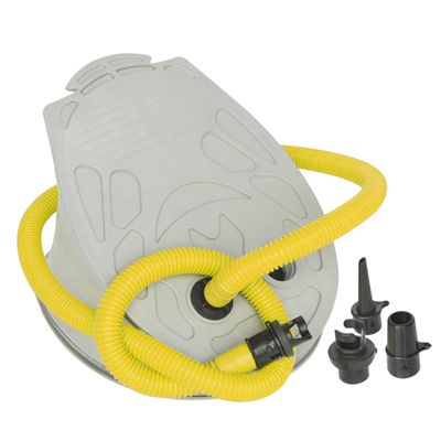 BESPORTBLE 1set Dual Purpose Air Pump Lightweight Aluminum Alloy Foot-Operated Inflator for Inflatable Boats Beds Toys More Compact Design Random Color