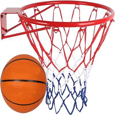 Katzowen Wall Mounted Basketball Hoop, Heavy Duty Basketball Rim for Game, Standard Basketball Rim