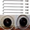 sunfedmiss 40PCS 13G J Bend Steel Spokes W/Nipples Wrench, 75~305mm Electric Bicycle E-Bike Wheel Tire Steel Spokes Bike Replacement Repair Parts Accessories (Silver,185mm) view 3