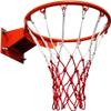 Katzowen Adult Standard Basketball Rim Solid Steel Basketball Hoop with Net Set Wall-mountable Basketball for Teens Outdoor Sports view 1