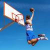 Katzowen Children Red Basketball Hoop Wall-Mounted Iron Basketball Rim with Net System Fits Indoor Outdoor Sport Basketball for Kids view 3