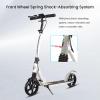 GLDDFDG Commuter Kick Scooter for Adults,Teens,Foldable, Lightweight,Front And Rear Shock-Absorbing System,Anti-Slip Handlebars,Height-Adjustable for Riders Up To 220Lbs, Ideal Gift for Kids Tenns Adu view 3