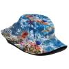 Cute Sea Fish Bucket Hats Fashion Sun Cap Packable Outdoor Ocean Animal Fisherman Hat for Women and Men view 2