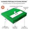 KuiBonu Pitching Mound, Portable Baseball Pitcher's Mound with Pitching Rubber, Antifade Turf and Carry Handles, 30 x 30 x 4.8 Inch Baseball Pitching Mound view 3
