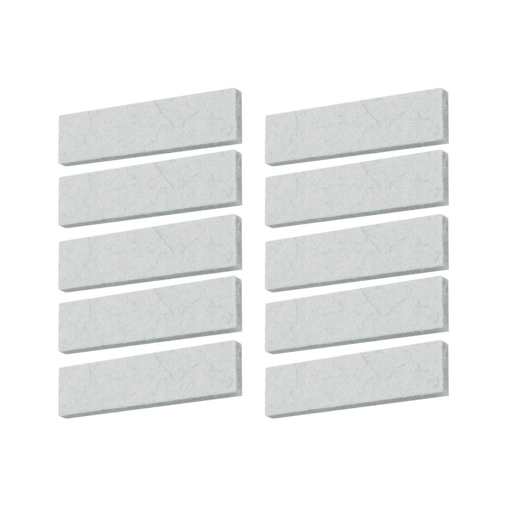 10 Pieces Exercise Bike Brake Pads Ground Durable Supplies Spare Replacement Part Wool Felt Professional Caliper for Home Fitness Bike Gym (White)