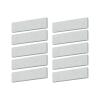 10 Pieces Exercise Bike Brake Pads Ground Durable Supplies Spare Replacement Part Wool Felt Professional Caliper for Home Fitness Bike Gym (White) view 1