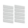 10 Pieces Exercise Bike Brake Pads Ground Durable Supplies Spare Replacement Part Wool Felt Professional Caliper for Home Fitness Bike Gym (White) view 2