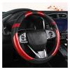 FUERU Car Steering Wheel Cover Set Car Steering Wheel Cover Four Season Carbon Fiber Fashionable Atmosphere Car Interior (Color : 4#) view 1