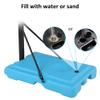 Pool Basketball Hoop Poolside Outdoor Adjustable Height Swimming Pool Basketball Hoop115-135cm Height Adjustable Portable Basketball Goal,Upgraded PVC Transparent Board Basketball Stand Rolling Wheels view 4