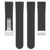 Huwokxix 22mm Watch Band, Magnetic Folding Buckle Watch Strap Quick Release, Soft Silicone Replacement Band Compatible with Samsung Galaxy Watch 46mm/Galaxy Watch 3 45 mm (Black + Blue) view 3