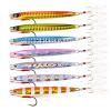 INEOUT 7pcs/Set Super Slim Metal Casting Jigs 10G 20G 30G 40G Shore Drag Cast Jigging Spoon Zinc Fishing Lure Artificial Bait Tackle (Color : C-2 Hooks, Size : 10G) view 1