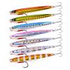 INEOUT 7pcs/Set Super Slim Metal Casting Jigs 10G 20G 30G 40G Shore Drag Cast Jigging Spoon Zinc Fishing Lure Artificial Bait Tackle (Color : C-2 Hooks, Size : 10G) view 4