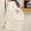 School Backpack for Teen Girls Bookbags Elementary High School Corduroy Laptop Bags Women Travel Daypacks (Beige) view 2