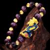 Feng Shui Pi Xiu Bracelet, Amethyst Good Luck Beaded Bracelets, Pi Xiu Feng Shui Bracelet, Pi Xiu/Pi Yao Bracelet, Feng Shui Pixie Bracelet, Amulet Wealth Elastic Bracelet, For Men Women (Green) view 2