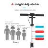 GLDDFDG Folding Kick Scooter for Ages 8 Years and Up,Dual-Brake System,Dual Shock-Absorbing System,Aircraft Aircraft Grade Aluminum and Lightweight for Riders Up to 330 Lbs,Fit Everyone is Style,Red view 2