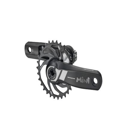 Aerozine Kid Bike Kid Crankset, XEON Mini Crank A1, XEON-A1-148 WP2 30mm BB Boost axle Crank Length 150mm / 30T Direct Mount Alloy Narrow Wide Chainring 6mm Offset/Blast Black