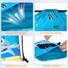 Slohif Drawstring Backpack Beach Swim Bag for Kids Draw String Dance Travel Cinch Ballet Gym Bags for Girls Boys Big Shark Waterproof Backpack for Swimming Summer Camp Pool Sports Nylon Large view 4