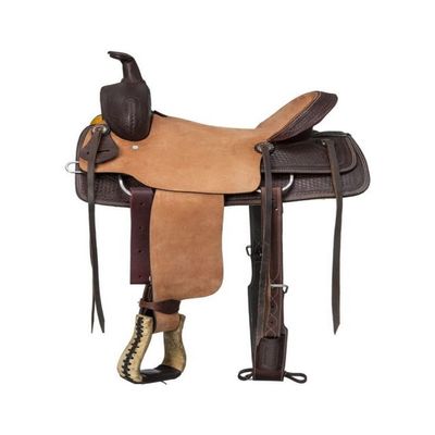 Silver Royal Riverton Ranch Saddle 15 in Dark Oil