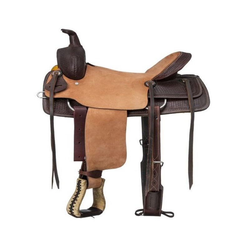 Silver Royal Riverton Ranch Saddle 15 in Dark Oil