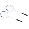 2Pcs Badminton Racket, Lighter and More Comfortable Alloy Ultra Light Badminton Racket, Small Vibration, Anti Slip Handle Sports Accessory for Training Competition(Blue) view 4