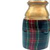 OMG Deals Copper Water Bottle For Drinkware,Check Printed Sports water bottle,Gym,Outdoors,Yoga,Health Benefits (Copper Bottle Check Design 900ml/30.4oz) view 1