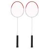2Pcs Badminton Racket, Lighter and More Comfortable Alloy Ultra Light Badminton Racket, Small Vibration, Anti Slip Handle Sports Accessory for Training Competition(Red) view 1