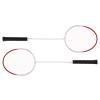 2Pcs Badminton Racket, Lighter and More Comfortable Alloy Ultra Light Badminton Racket, Small Vibration, Anti Slip Handle Sports Accessory for Training Competition(Red) view 4