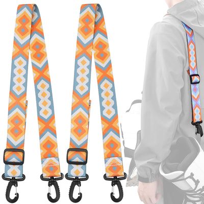 MOPHOEXII 2 Pack Ski Boot Carrier Straps, Adjustable Shoulder Sling, Skates Carry Leash, Roller Skate Leash for Skiing