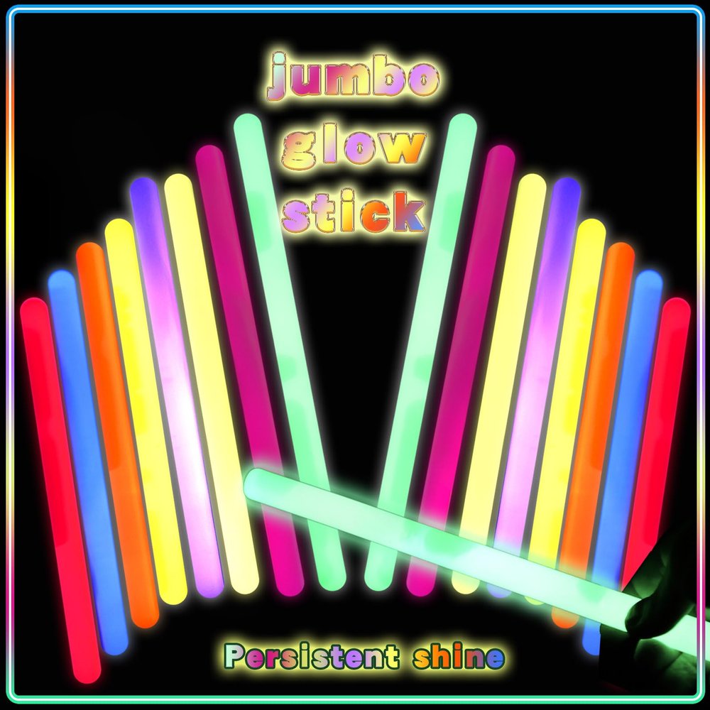 FathiSooc 20 Pcs Ultra Bright Large Glow Sticks 14 Inch Industrial Grade 8 Colors Jumbo Light Sticks Emergency glow in the dark for Camping Accessories, Party,Hurricane, Earthquake, Survival Kit