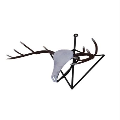 Rebar art, 10-point deer skull, metal hunting mount